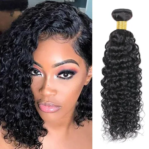 Miniatura 12 de Paquetes de cabello afro rizado y kinky, extensiones de cabello humano de 8 pulgadas, tejido rizado sin procesar, doble entretejido, virgen