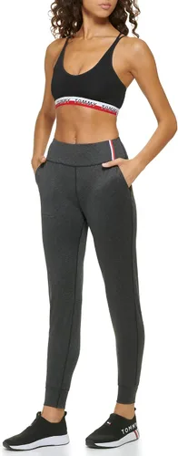 Miniatura 4 de Tommy Hilfiger Pantalones deportivos de yoga para mujer, diseño de rayas altas