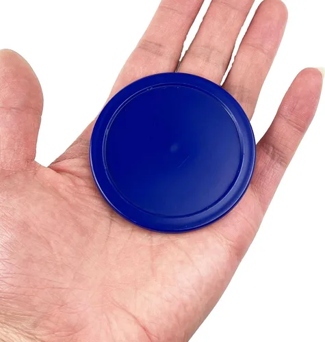 Miniatura 6 de Paquete de 12 discos de hockey de aire de 2.5 pulgadas para mesa de tamaño pequeño Azul