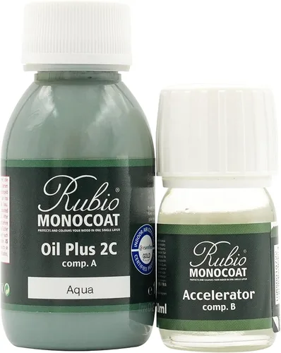 Miniatura 228 de Rubio Monocoat Tinte y acabado para madera de 650 pies cuadrados - Niebla Oil Plus 2C Aceite de linaza de secado rápido, ecológico