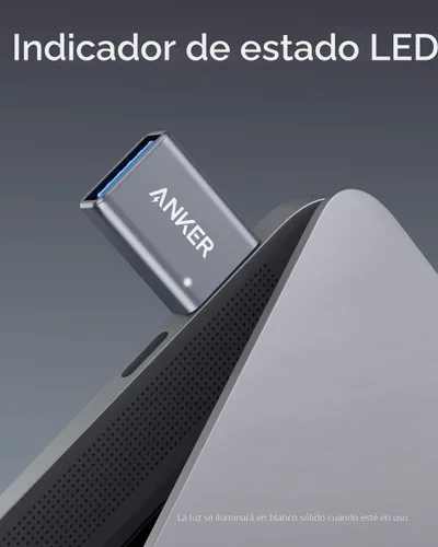 Miniatura 7 de Anker Adaptador USB C (paquete de 2), adaptador USB C a USB, transferencia de datos de alta velocidad para MacBook Pro 2020, iPad Pro 2020, Samsung