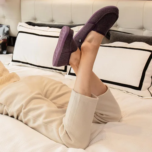 Miniatura 2 de RockDove Pantuflas con capucha de dos tonos para mujer con plantilla extraíble