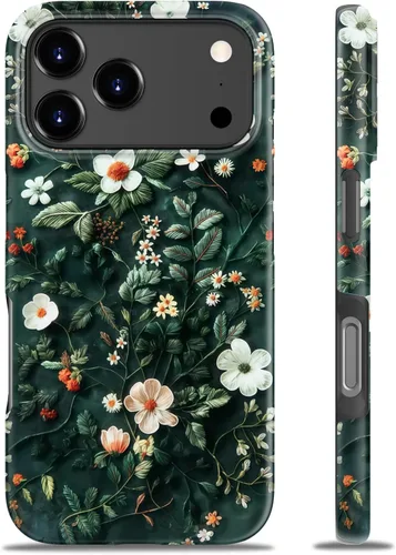 Miniatura 200 de Goodon para iPhone 17 Pro, Funda Estética de Gato Negro y Niña Naranja, Compatible con Magsafe, Funda Protectora Retro Única y Moderna de Silicona
