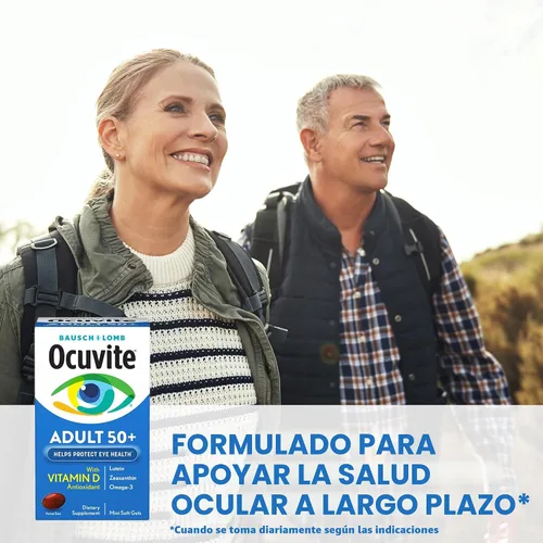 Miniatura 5 de Ocuvite 50+ Suplemento de vitaminas y minerales para los ojos, multivitamínico para la visión y la salud ocular con Omega-3, zinc, vitaminas C y E
