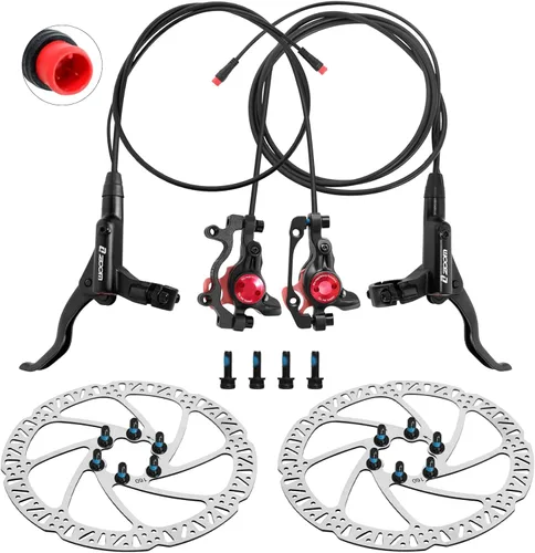 Z00M HB875E Juego de freno de disco hidráulico para eBike Exceedhub, juego de freno hidráulico para apagado de energía eléctrica con rotores de
