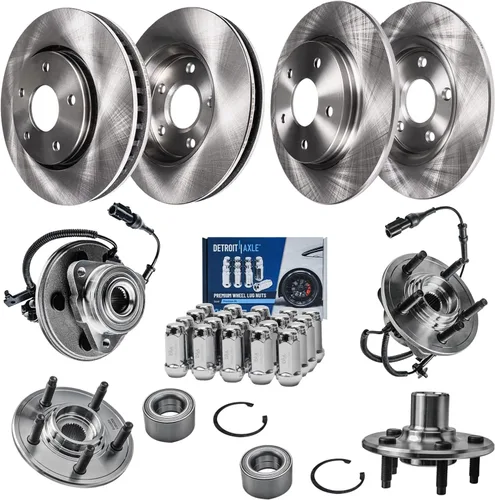 Miniatura 87 de Detroit Axle - Rotores de freno para Chrysler 200 2015 2016 2017, Rotores de freno de disco de reemplazo: 12.01" pulgadas delantero y 10.95