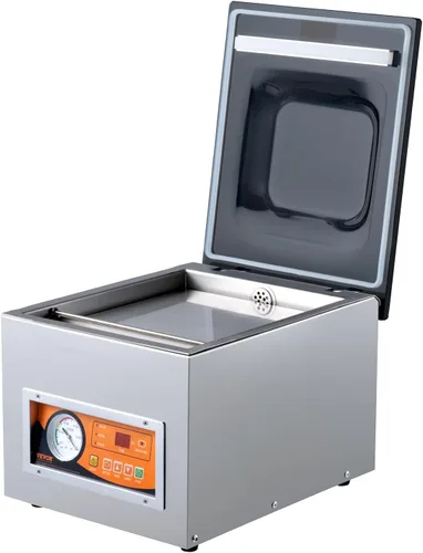 Miniatura 11 de VEVOR Sellador al vacío de cámara, potencia de sellado de 260 W, máquina de envasado al vacío para alimentos húmedos, carnes, adobos y más