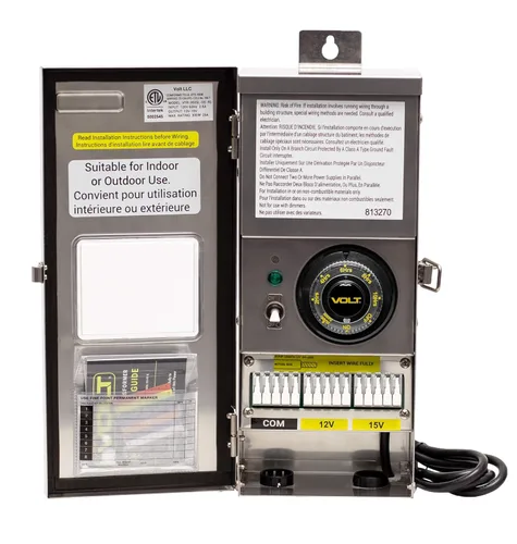 Miniatura 2 de VOLT Transformador de bajo voltaje de línea delgada de 300W (12V/15V) con temporizador/fotocélula para iluminación de paisaje LED