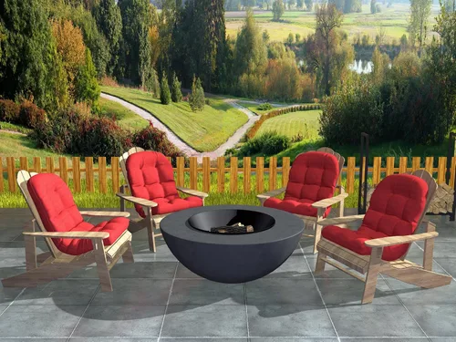 Miniatura 5 de Cojines para silla Adirondack para patio al aire libre, esquinas redondas, color azul lago