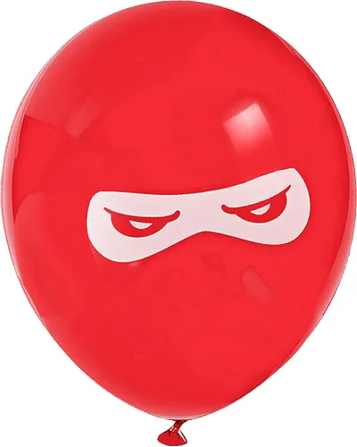 Miniatura 2 de Globos Ninja Warriors – 11 pulgadas Látex – Colores surtidos Paquete de 24