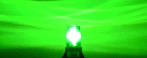 B6L4P VERDE 9-80V DC LED carretilla elevadora de emergencia luz de advertencia de luz de baliza efecto estroboscópico 12 V 24 V 36 48 V 72 V (verde)