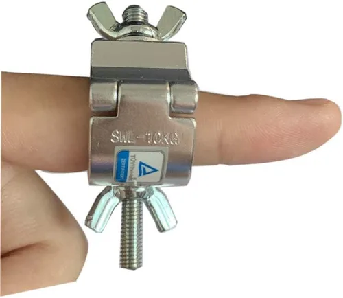 Miniatura 5 de 4 piezas de abrazaderas de iluminación para mini estructura de escenario, abrazadera de luz de 4/5 pulgadas funciona en tubo/tubería de estructura