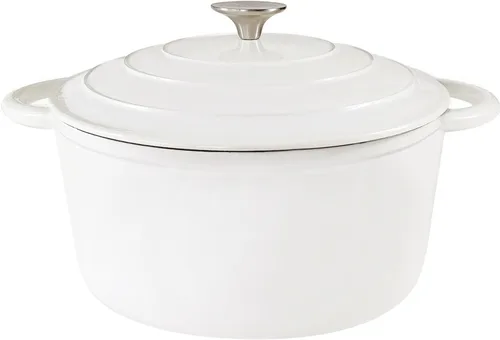 Miniatura 23 de COOKWIN Olla de hierro fundido esmaltada con tapa antiadherente, olla recubierta de esmalte antiadherente, azul, 3 QT