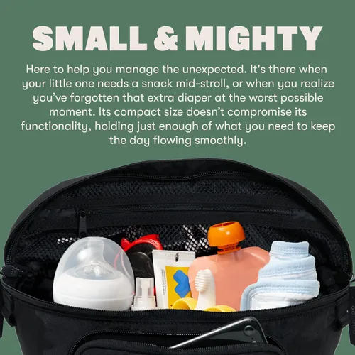 Miniatura 4 de Colugo Organizador de cochecito On-The-Go con cremallera, organizador con soporte para tazas, accesorios de cochecito para padres especialmente