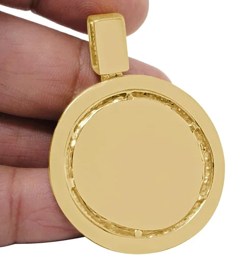 Miniatura 4 de KingCrown Jewelers Dije musulmán de diamante auténtico auténtico para hombre de 0.40 quilates, 20+ gramos, 5% nación, cinco percentros, Allah