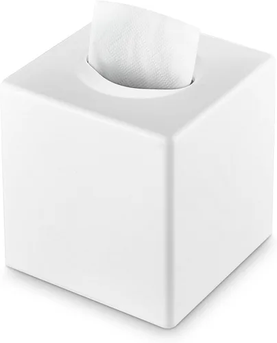 Miniatura 15 de Y-in Hand Funda para caja de pañuelos, soporte cuadrado para caja de pañuelos faciales, accesorios de almacenamiento para tocador de baño, encimeras