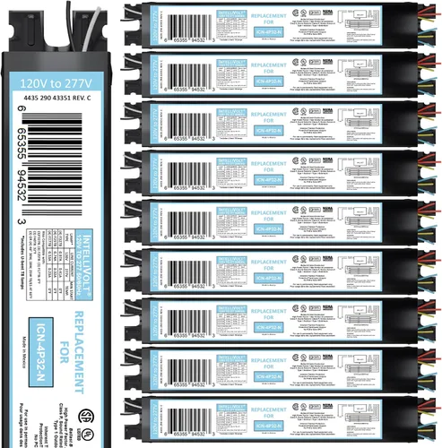 Miniatura 12 de OHLECTRIC Repuesto para ICN1P32-SC 1 Lámpara – Balastro Fluorescente T8, Reemplazo de Balastro Electrónico 120-277 Voltios, Arranque Instantáneo