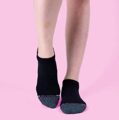 Miniatura 2 de Dr. Motion Calcetines de compresión de corte bajo para mujer, paquete de 2