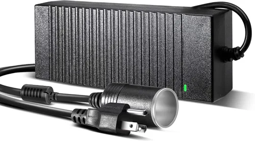 Miniatura 8 de Convertidor C20 de CA a CC actualizado de 20A/240W/11.61FT/110V-240V a 12V Adaptador de corriente para coche, adaptador de enchufe de encendedor