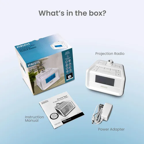 Miniatura 6 de Radio digital FM con reloj y tiempo de proyección de HoMedics Soundspa