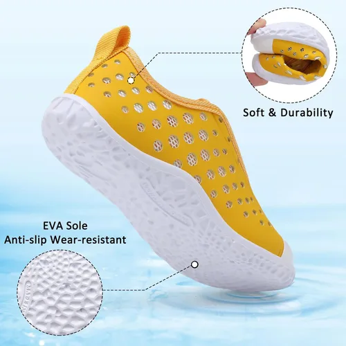 Miniatura 4 de Fires Zapatos de agua para niños y niñas, de secado rápido, transpirables, calcetines de agua descalzos para playa, natación, zapatos deportivos
