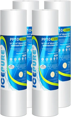 Miniatura 12 de ICEPURE Filtro de agua para toda la casa de 10 x 2.5 pulgadas, 1 micrón, para cualquier unidad de RO de 10 pulgadas, Dupont WFPFC5002, Aqua Pure