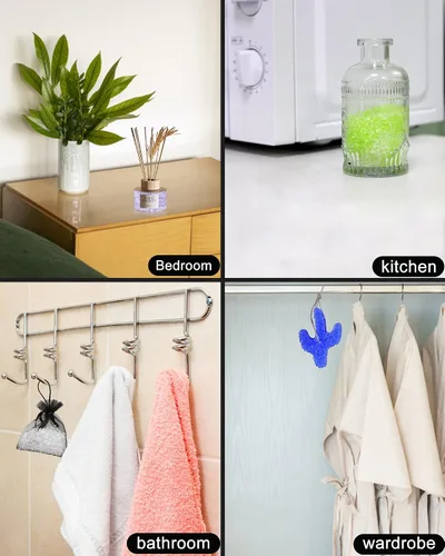 Miniatura 6 de Cuentas aromáticas sin perfume de 3 libras para frescos de automóvil, cristal de gel transparente sin fragancia, cuentas de EVA naturales hechas