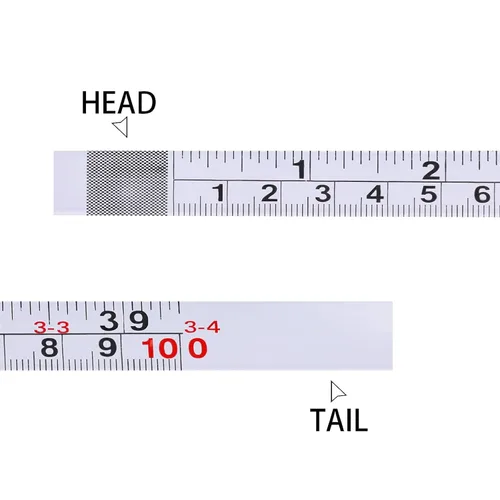 Miniatura 2 de Paquete de 2 cintas métricas con respaldo adhesivo, 39 pulgadas, cinta métrica autoadhesiva de metal de izquierda a derecha, cinta métrica adhesiva
