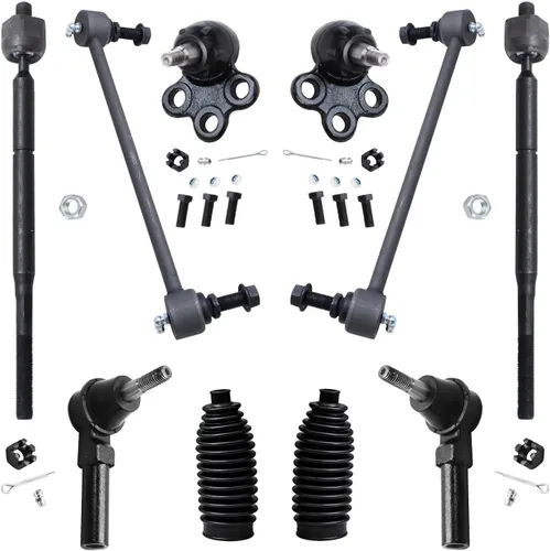 Miniatura 182 de Detroit Axle – Kit de suspensión delantera para Hyundai 2013-2018 Santa Fe 2 enlaces de barra de estabilizador 4 varillas de amarre interiores