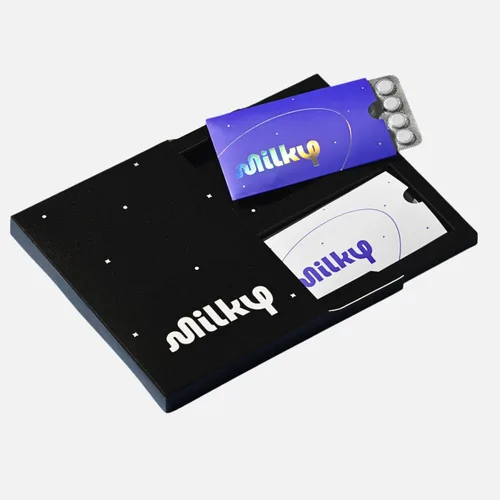 Píldoras Milky para Intolerancia a la Lactosa - 10,800 FCC - Alivio para Intolerancia a la Lactosa - Tabletas de Enzima Lactasa - Fundas Portátiles