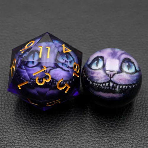 Miniatura 14 de Sharp Edge Eyeball D20 - Dados grandes individuales de 1.76 pulgadas con estuche de regalo, dados de ojo móvil de dragón para Calabozos y Dragones