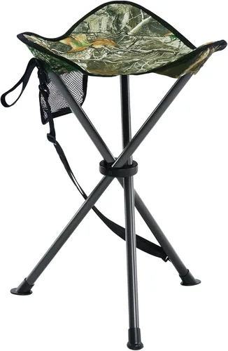 Portal Taburete plegable para camping, portátil, plegable, asiento trípode para senderismo, caza, caminata, pesca, viajes, al aire libre, con