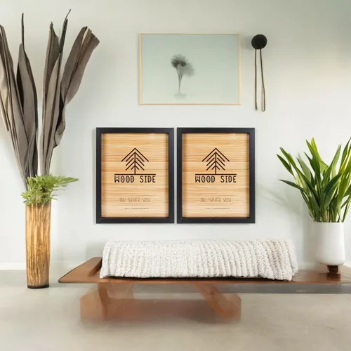 Miniatura 6 de Marcos de fotos de madera negra de 8 x 10 pulgadas, juego de 2 – 100% madera maciza ecológica natural con bordes gruesos para montaje en pared