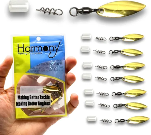 Miniatura 8 de Harmony Fishing Company - [Paquete de 7 hiladores de cola (autoestopistas para señuelos de pesca de plástico suave/senko, sauce o hoja de Colorado)