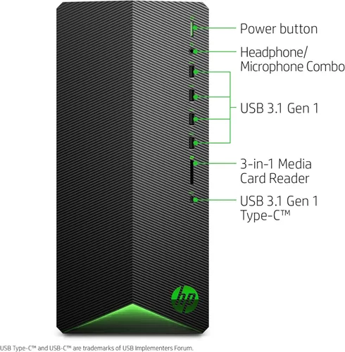 Miniatura 4 de Computadora de escritorio para gaming HP Pavilion, procesador AMD Ryzen 5 3500, AMD Radeon Rx 5500 4 GB, 8 GB RAM, 512 GB SSD, Windows 10 Home