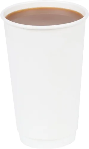 Miniatura 48 de Restaurantware Tazas de café de papel de 4 onzas, 25 tazas de papel desechables de doble pared, a prueba de fugas, reciclables, tazas calientes