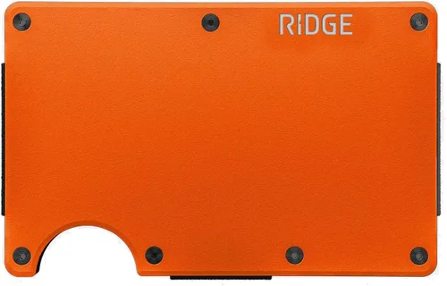 Ridge - Cartera para hombre – Cartera compacta minimalista delgada y portatarjetas, billetera con bolsillo frontal protegido RFID para hombres con