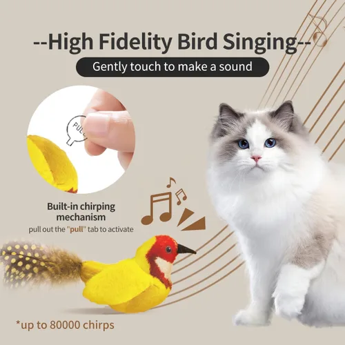 Miniatura 2 de Juguetes para gatos con hierba gatera, para aliviar el aburrimiento y aliviar los dientes y patadas, juguetes interactivos con sonido de chirrido