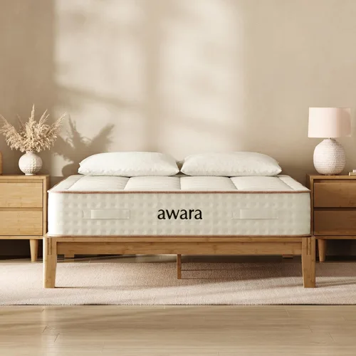 Miniatura 8 de Colchón híbrido individual Awara Premier Luxury de 12 pulgadas - Látex natural orgánico certificado - Lana sostenible de Nueva Zelanda - Sin fibra