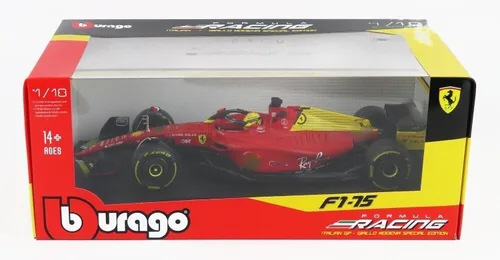 Miniatura 7 de BBURAGO - Hierro F1-75 - Italia Monza GP 2022-1/18, Rojo/Amarillo