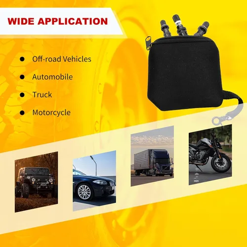 Miniatura 6 de Kit de válvula deflatora de neumáticos de parada automática ajustable (10-30 PSI), 4 piezas de herramienta de desinflador de neumáticos