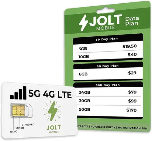 Miniatura 2 de Tarjeta SIM de datos prepagada, alta velocidad, 5G 4G LTE, red nacional de AT&T, solo plan de datos, servicio de Internet, sin contrato.