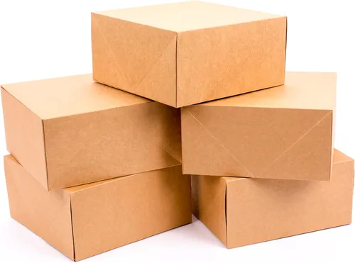 Miniatura 2 de Hallmark Cajas de regalo de 8 pulgadas (paquete de 5; Kraft cuadrado) para el día de San Valentín, cumpleaños, manualidades y más