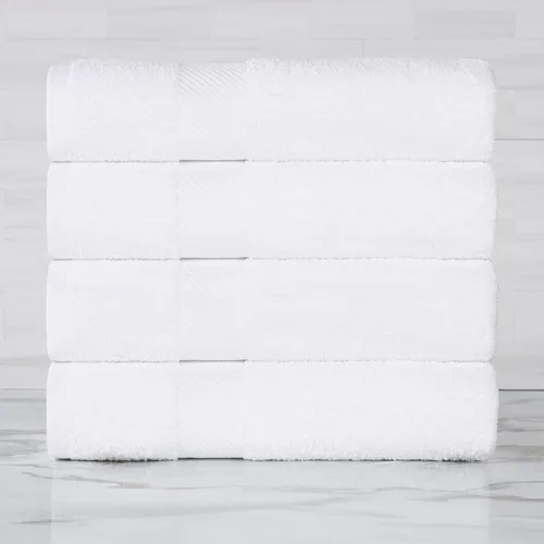 Miniatura 50 de SUPERIOR Kendell - Juego de 4 toallas de baño de algodón egipcio, absorbentes, para la ducha, artículos esenciales para el spa, toallas grandes