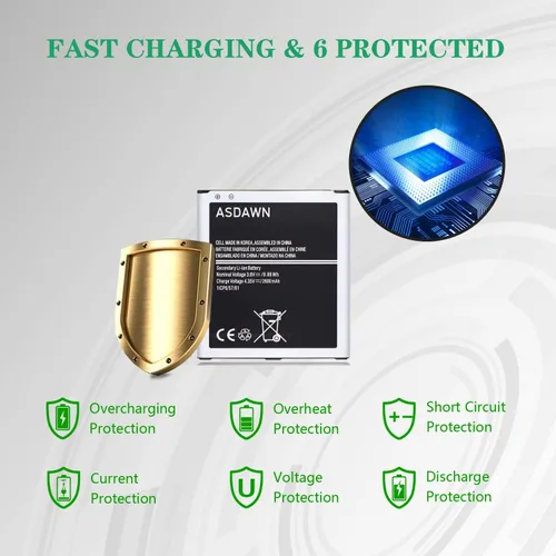 Miniatura 4 de ASDAWN Battery Replacement for Samsung Galaxy J3, G530 Battery for Galaxy On5/ Galaxy Grand Prime SM-G530/ Galaxy J3 J327A J327P J320V J320A J320F