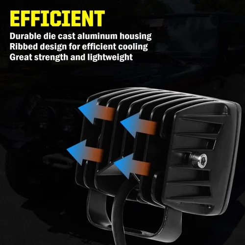 Miniatura 7 de Barra de luz LED cúbica de 3 pulgadas, 36W, combo de foco y inundación, luces de conducción todoterreno para camioneta, barco, RZR, ATV, UTE, UTV