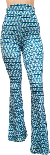 Miniatura 101 de ShopMyTrend - Pantalones de yoga largos con piernas anchas y acampanadas estilo palazzo, con cintura alta, para mujer