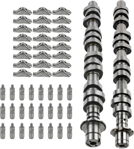 Miniatura 6 de Árbol de levas izquierdo y derecho, 24 elevadores de taqueta, kit de 24 brazos basculantes 5L1Z6250AA Reemplazo para Ford Expedition F150 F250 F350