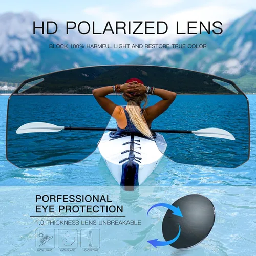 Miniatura 3 de KAPVOE Gafas de sol polarizadas para ciclismo, deportes, UV400, para correr, pesca, béisbol, para hombres y mujeres, K62