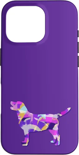 Miniatura 20 de Labrador Retriever Dog Silhouette Purple Pink Yellow Blue Case for iPhone 17
